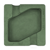 Les Fines Lames Dyad Concrete Ashtray Green